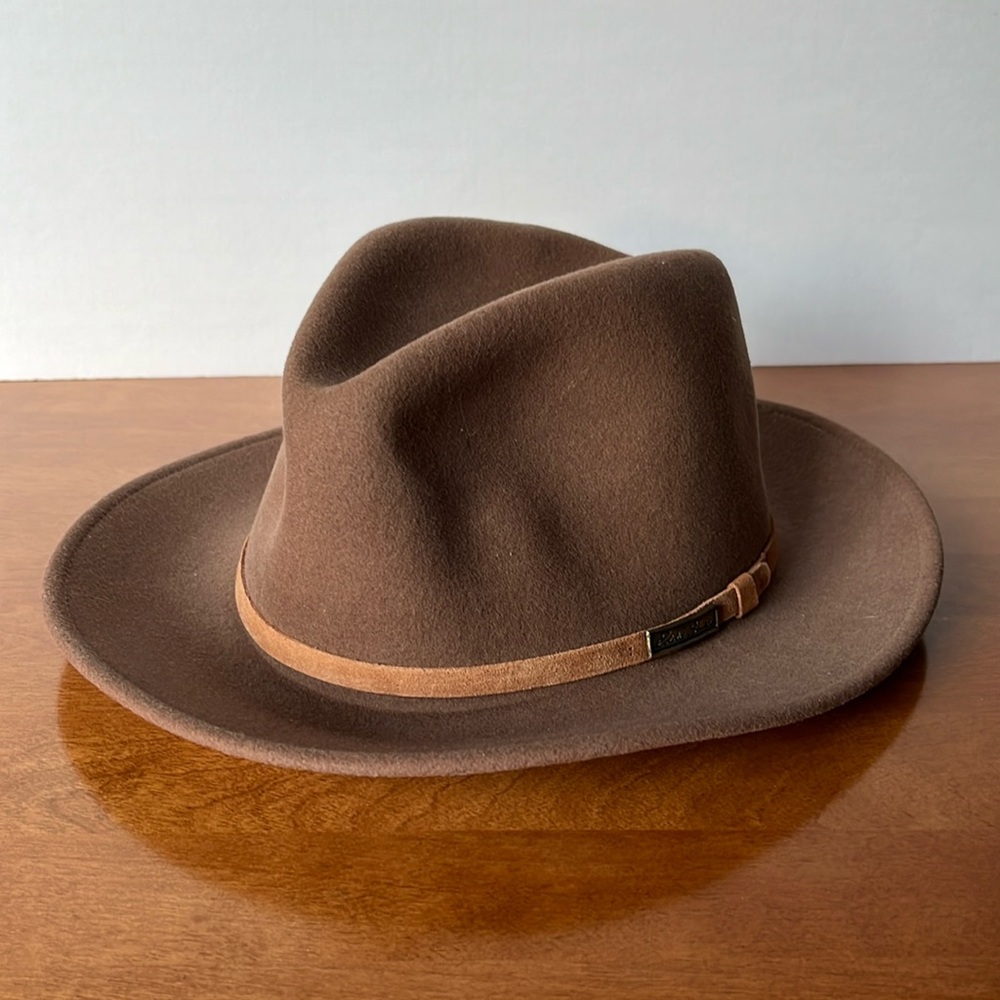 EDDIE BAUER Brown Wool Cowboy Hat